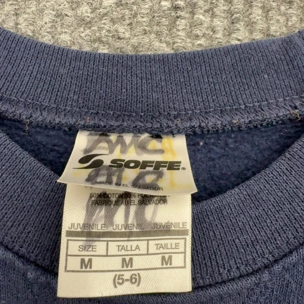 Academy of Notre Dame Soffe Sweatshirt Youth M Blue Cotton Blend School Crewneck